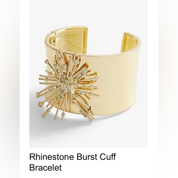 Express Rhinestone burst cuff bracelet - Picture 6 of 10